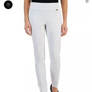 NWT I.N.C. Women's Mid-Rise Skinny Pants White Size 14W